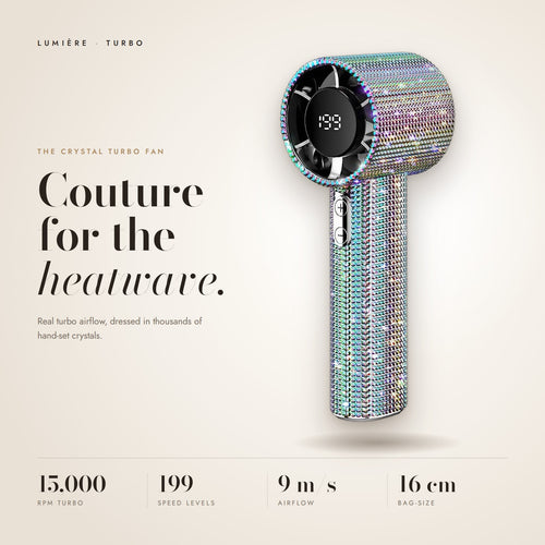 Lumière crystal turbo fan
